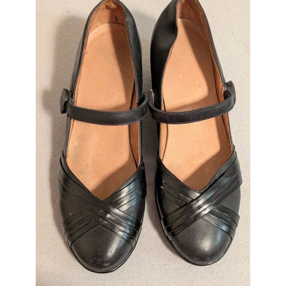 Dr Comfort Womens 10 Black Leather Mary Jane Heels BOA Dial Fit Diabetic